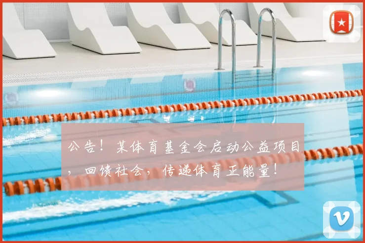 公告!某体育基金会启动公益项目,回馈社会,传递体育正能量!